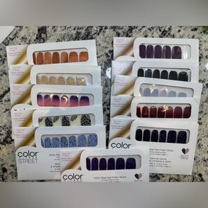 Color Street Nail Strip Lot of 31 with Extras